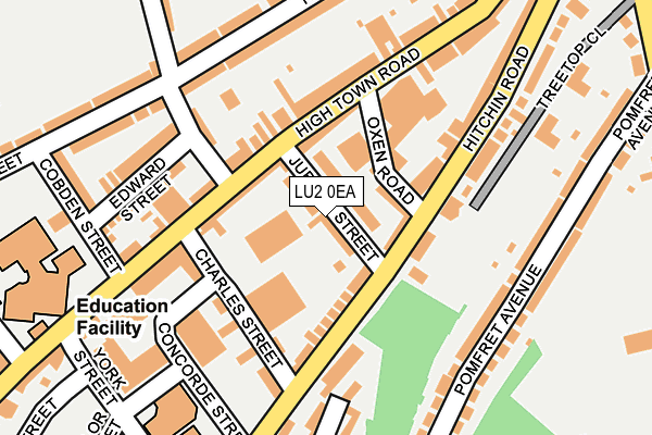 LU2 0EA map - OS OpenMap – Local (Ordnance Survey)