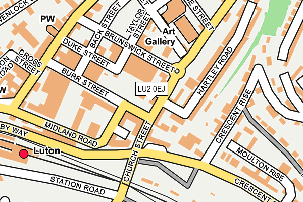 LU2 0EJ map - OS OpenMap – Local (Ordnance Survey)