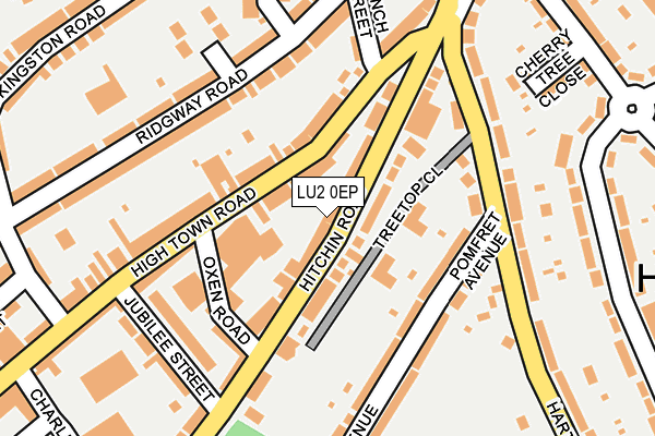 LU2 0EP map - OS OpenMap – Local (Ordnance Survey)