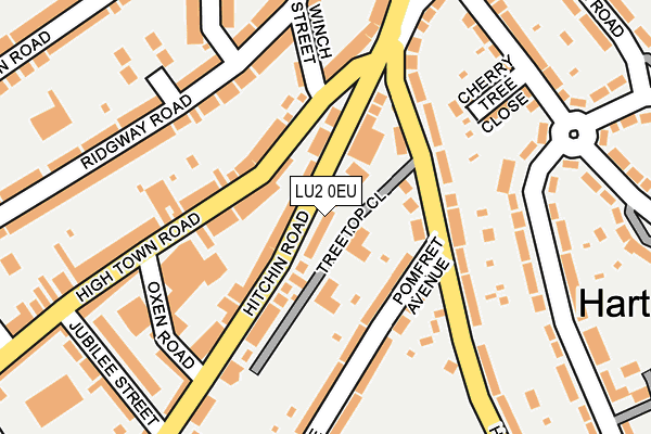 LU2 0EU map - OS OpenMap – Local (Ordnance Survey)