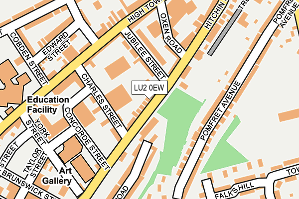 LU2 0EW map - OS OpenMap – Local (Ordnance Survey)