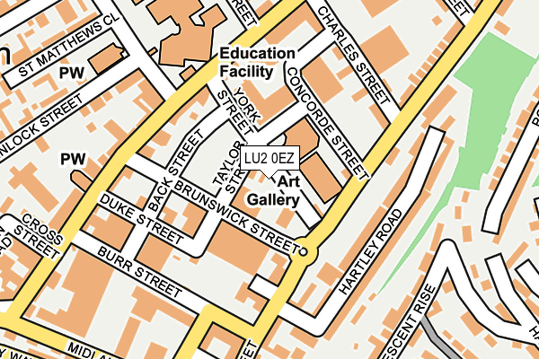 LU2 0EZ map - OS OpenMap – Local (Ordnance Survey)