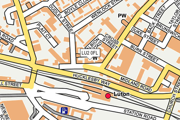 LU2 0FL map - OS OpenMap – Local (Ordnance Survey)