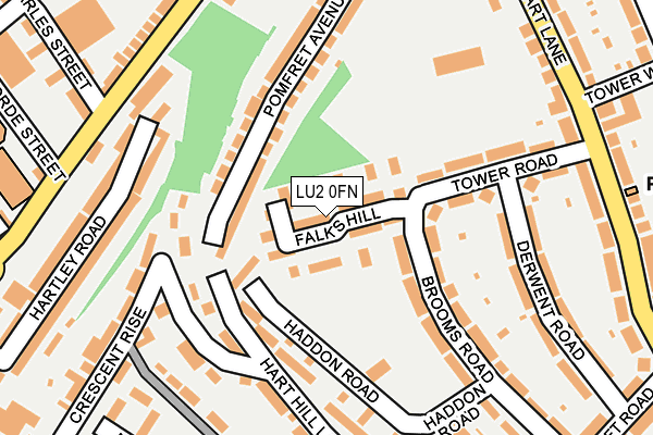 LU2 0FN map - OS OpenMap – Local (Ordnance Survey)