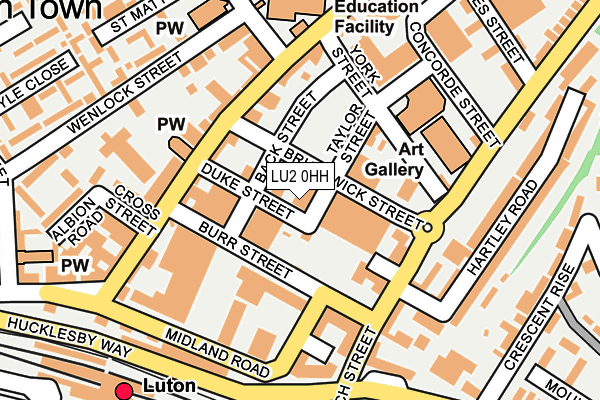 LU2 0HH map - OS OpenMap – Local (Ordnance Survey)