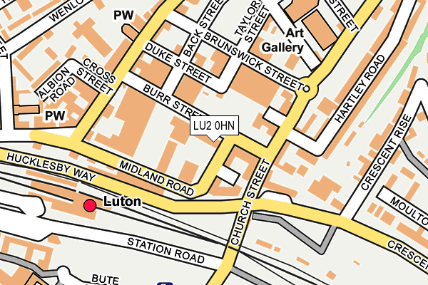 LU2 0HN map - OS OpenMap – Local (Ordnance Survey)