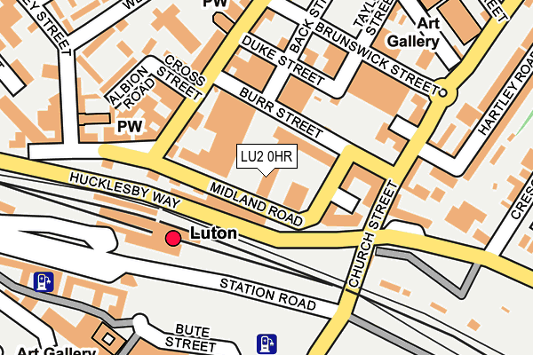 LU2 0HR map - OS OpenMap – Local (Ordnance Survey)