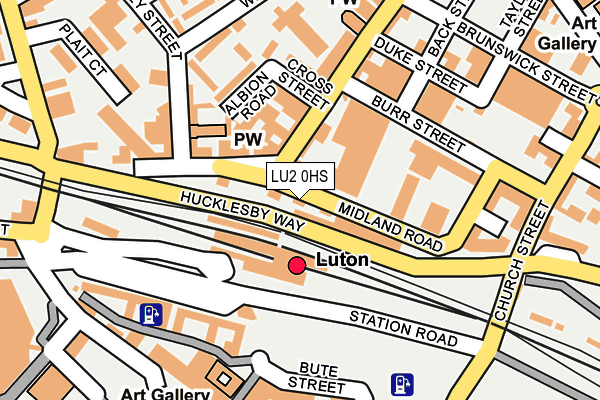 LU2 0HS map - OS OpenMap – Local (Ordnance Survey)