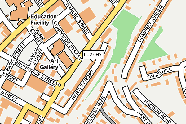 LU2 0HY map - OS OpenMap – Local (Ordnance Survey)