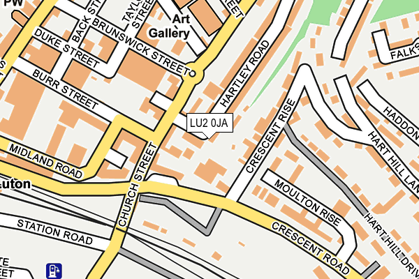 LU2 0JA map - OS OpenMap – Local (Ordnance Survey)