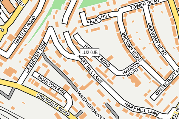 LU2 0JB map - OS OpenMap – Local (Ordnance Survey)