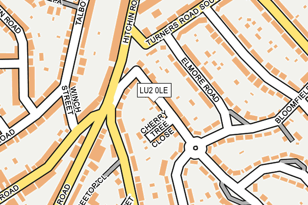 LU2 0LE map - OS OpenMap – Local (Ordnance Survey)