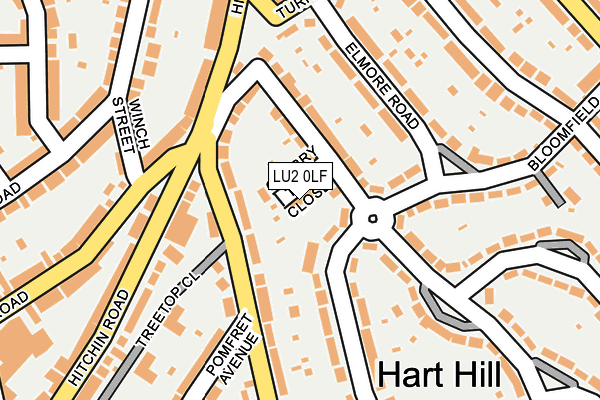 LU2 0LF map - OS OpenMap – Local (Ordnance Survey)