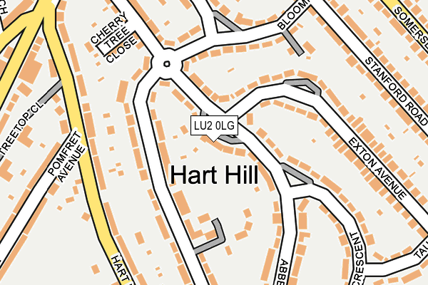 LU2 0LG map - OS OpenMap – Local (Ordnance Survey)