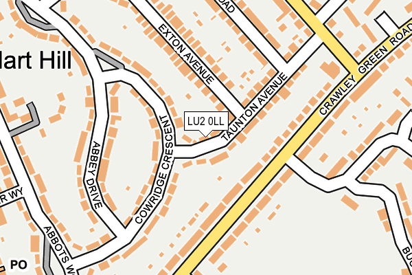 LU2 0LL map - OS OpenMap – Local (Ordnance Survey)