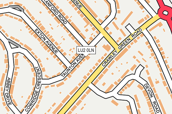 LU2 0LN map - OS OpenMap – Local (Ordnance Survey)