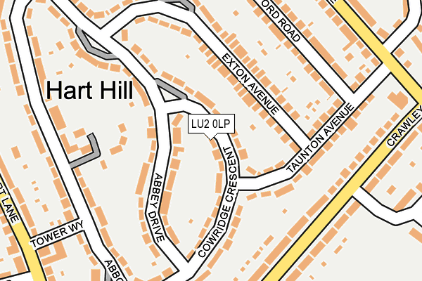 LU2 0LP map - OS OpenMap – Local (Ordnance Survey)
