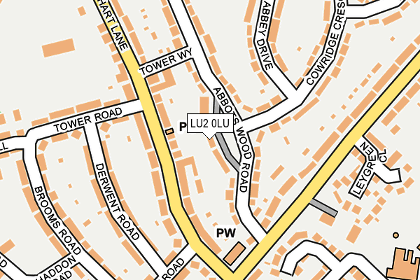 LU2 0LU map - OS OpenMap – Local (Ordnance Survey)