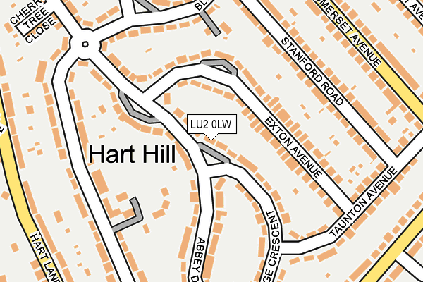 LU2 0LW map - OS OpenMap – Local (Ordnance Survey)