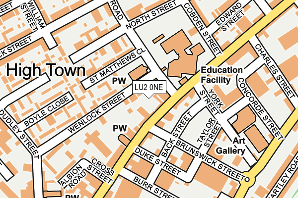 LU2 0NE map - OS OpenMap – Local (Ordnance Survey)