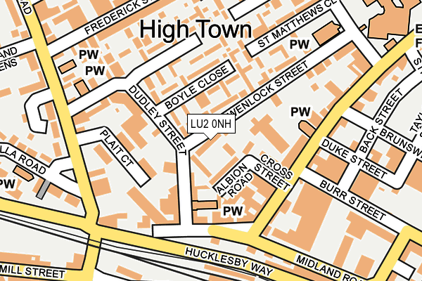 LU2 0NH map - OS OpenMap – Local (Ordnance Survey)