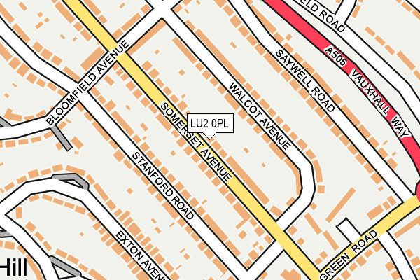 LU2 0PL map - OS OpenMap – Local (Ordnance Survey)