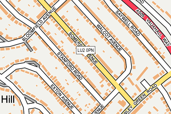 LU2 0PN map - OS OpenMap – Local (Ordnance Survey)