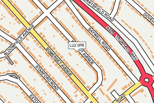 LU2 0PR map - OS OpenMap – Local (Ordnance Survey)