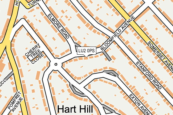 LU2 0PS map - OS OpenMap – Local (Ordnance Survey)