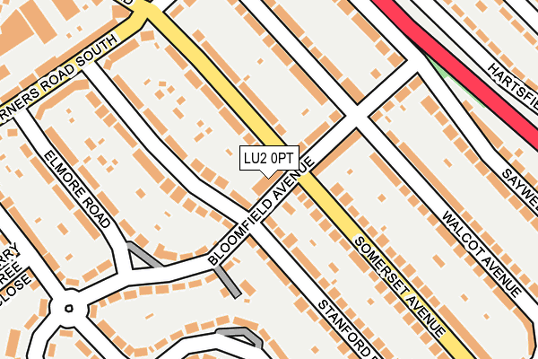 LU2 0PT map - OS OpenMap – Local (Ordnance Survey)