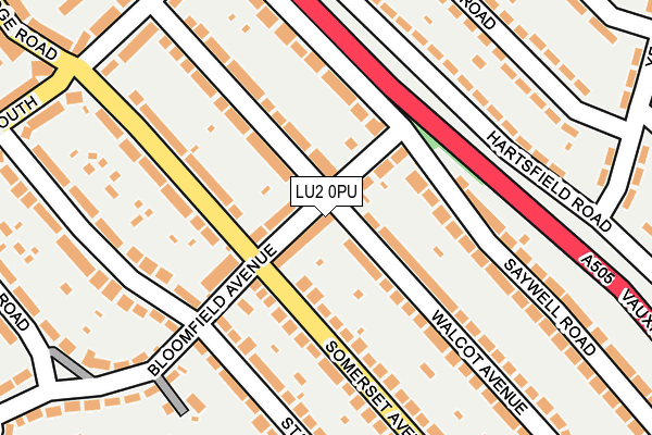 LU2 0PU map - OS OpenMap – Local (Ordnance Survey)