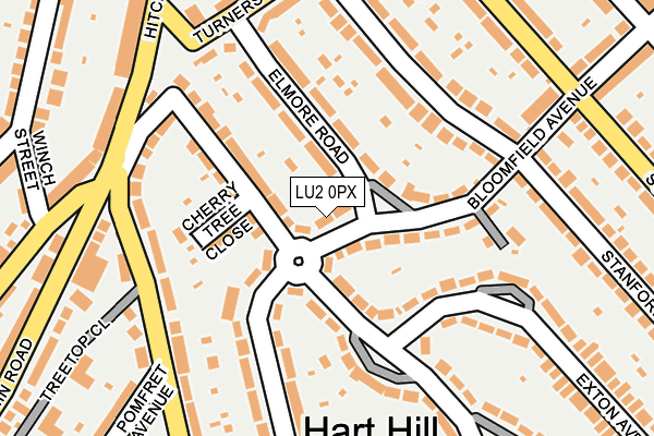 LU2 0PX map - OS OpenMap – Local (Ordnance Survey)