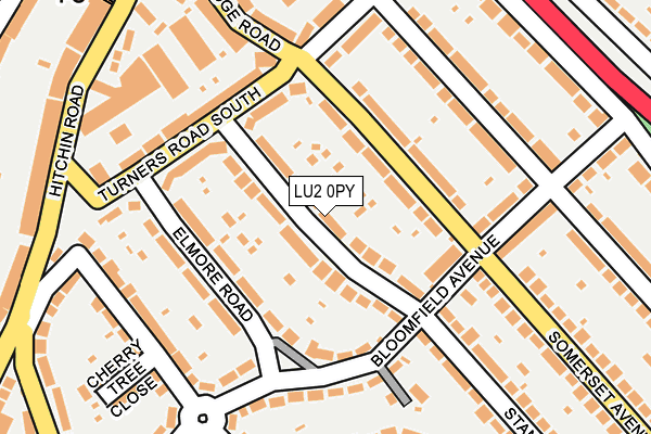 LU2 0PY map - OS OpenMap – Local (Ordnance Survey)