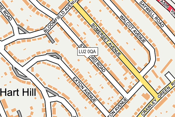 LU2 0QA map - OS OpenMap – Local (Ordnance Survey)