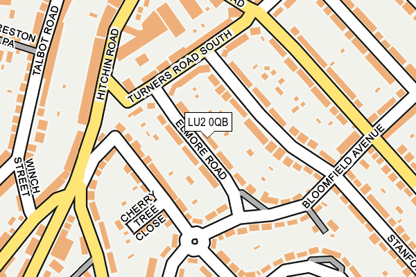 LU2 0QB map - OS OpenMap – Local (Ordnance Survey)