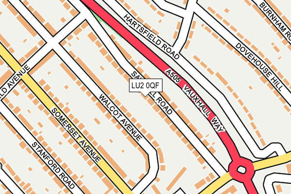 LU2 0QF map - OS OpenMap – Local (Ordnance Survey)