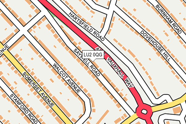 LU2 0QG map - OS OpenMap – Local (Ordnance Survey)