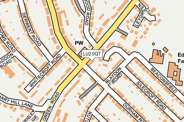 LU2 0QT map - OS OpenMap – Local (Ordnance Survey)