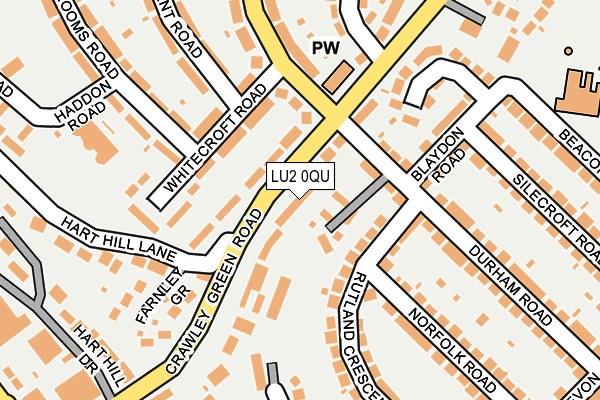 LU2 0QU map - OS OpenMap – Local (Ordnance Survey)