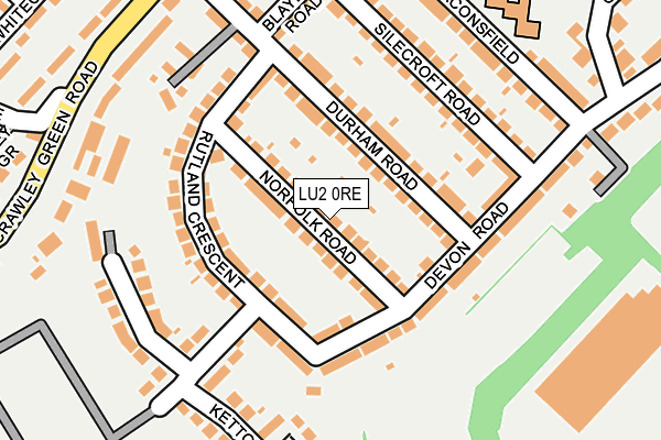 LU2 0RE map - OS OpenMap – Local (Ordnance Survey)