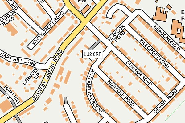 LU2 0RF map - OS OpenMap – Local (Ordnance Survey)