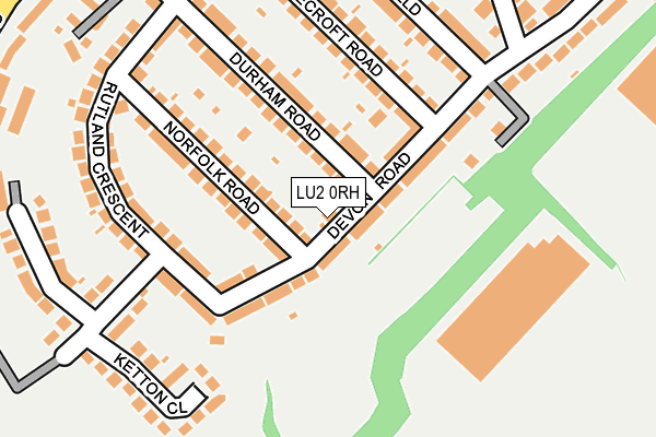 LU2 0RH map - OS OpenMap – Local (Ordnance Survey)