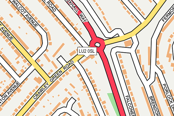 LU2 0SL map - OS OpenMap – Local (Ordnance Survey)