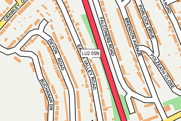 LU2 0SN map - OS OpenMap – Local (Ordnance Survey)