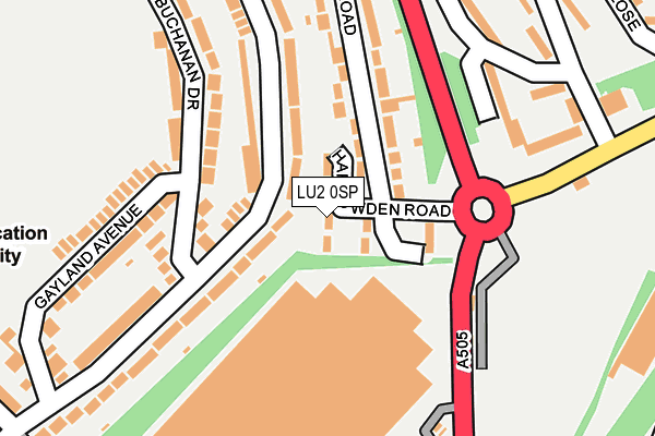 LU2 0SP map - OS OpenMap – Local (Ordnance Survey)