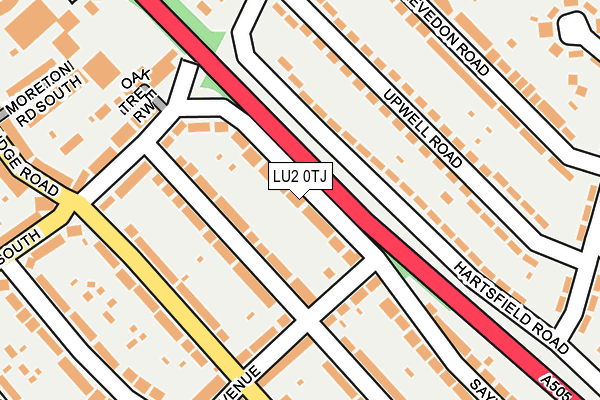 LU2 0TJ map - OS OpenMap – Local (Ordnance Survey)