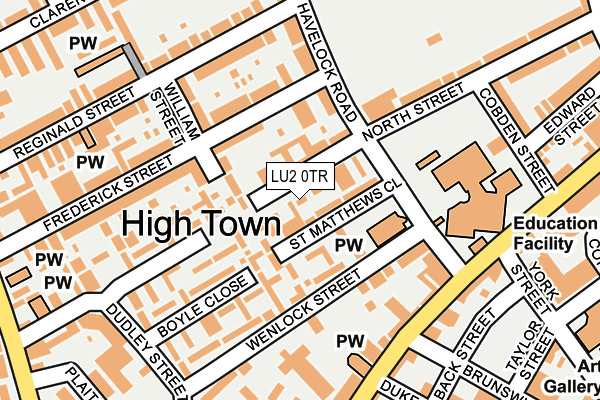 LU2 0TR map - OS OpenMap – Local (Ordnance Survey)