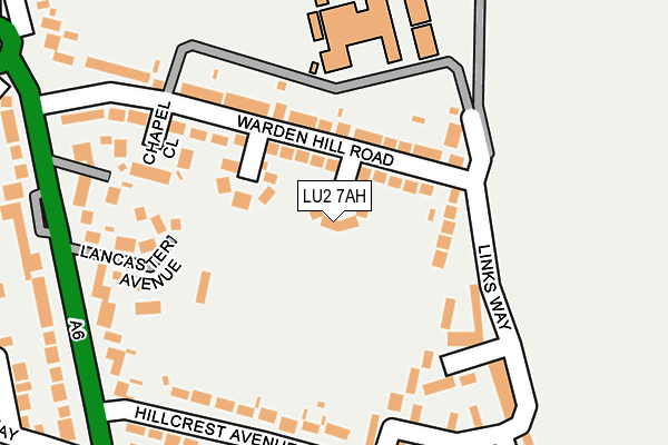LU2 7AH map - OS OpenMap – Local (Ordnance Survey)