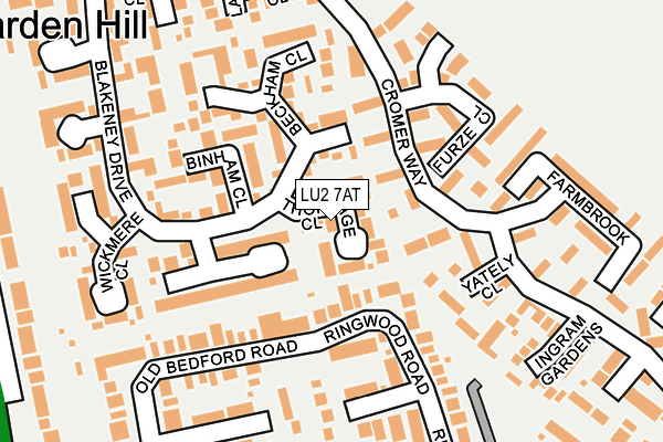 LU2 7AT map - OS OpenMap – Local (Ordnance Survey)