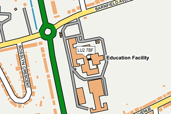 LU2 7BF map - OS OpenMap – Local (Ordnance Survey)